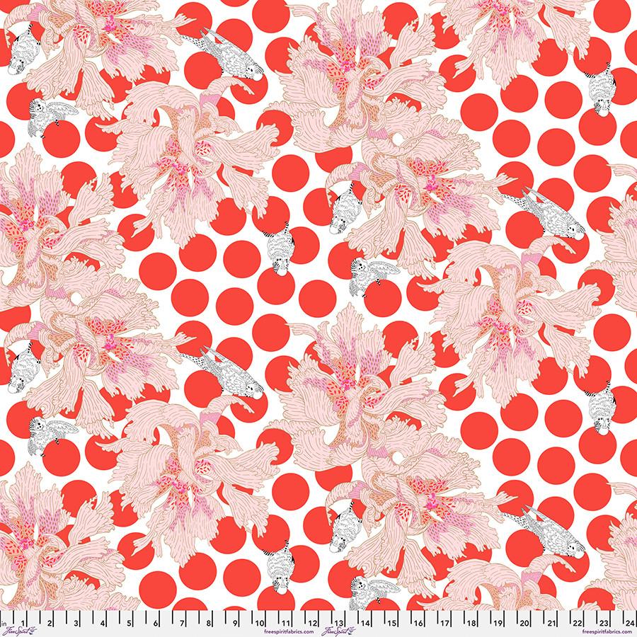 Blostma_Song-Spotty_Peony_Vermilion_PWPE012_VERMILION_Cotton_Fabric