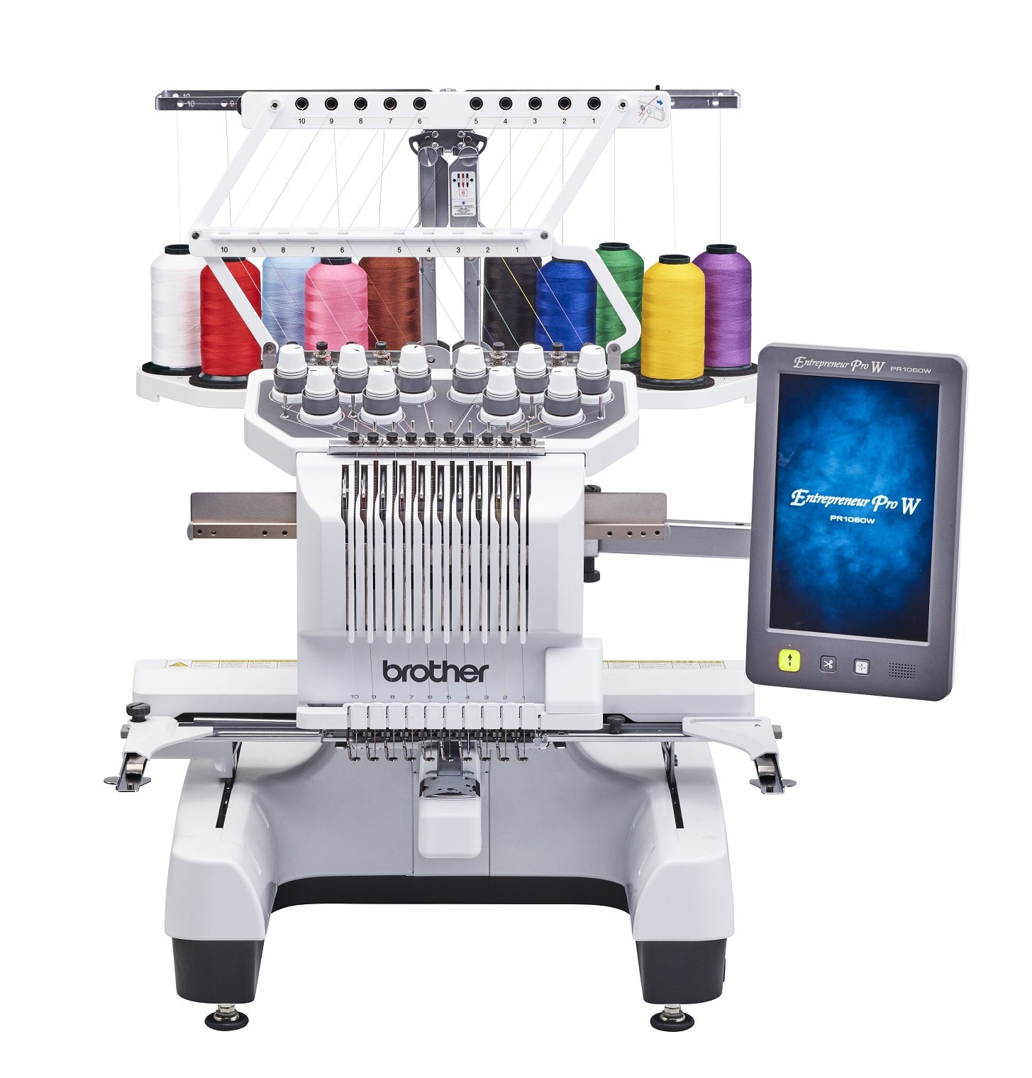BrotherPR1060WTenNeedleEmbroideryMachineAtTheSewingStudio