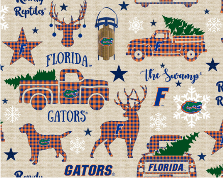 NCAA-Florida_Gators_Christmas_FL-1213_cotton_fabric