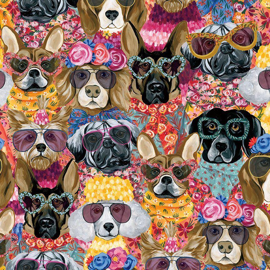 Packed_Fashionista_Dogs-Multi_YVETTE-CD4179-MULTI_Cotton_Fabric