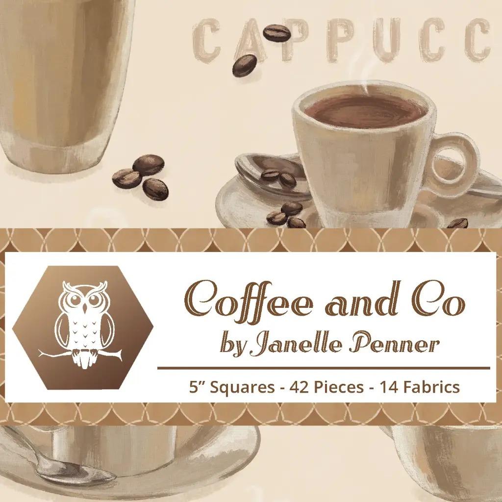 Precut_5_Stamps-Coffee_Co_COFFEE_CO-05_Precut_Cotton_Fabric